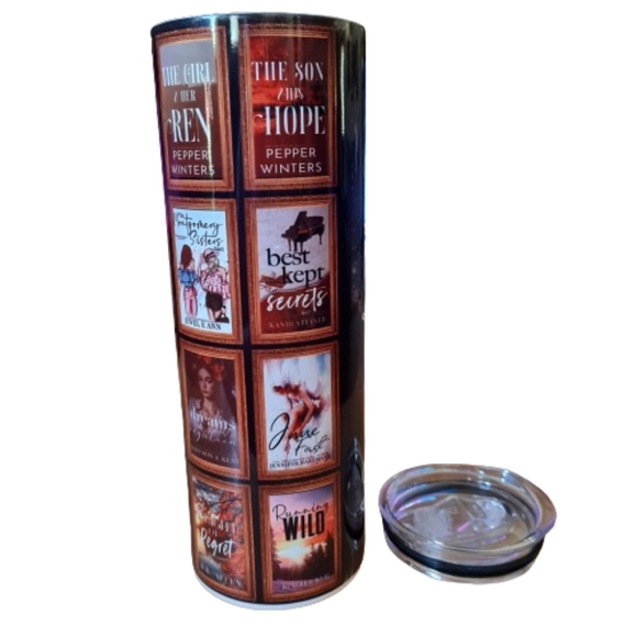 BEYOND THE PAGES insulated tumbler, new in box, great for the avid reader, books - Picture 3 of 8